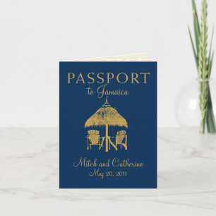 Montego Bay Jamaica Passport Hochzeitseinladung Einladung