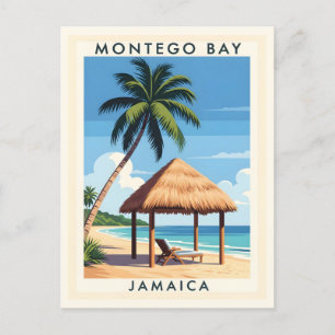 Montego Bay Jamaica Reiseplan - TROPISCHE INSEL Postkarte