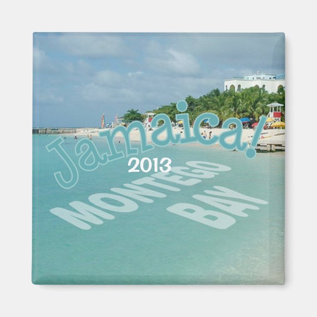 Montego Bay Jamaica Travel Foto Souvenir Magnet (Vorne)