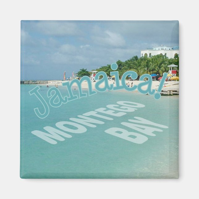 Montego Bay Jamaica Travel Foto Souvenir Magnet (Vorne)