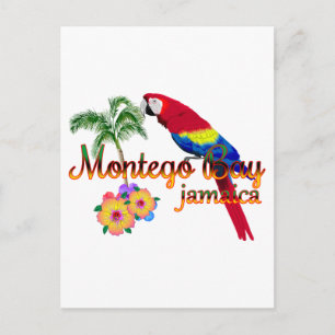 Montego Bay Jamaica Tropical Parrot Postkarte