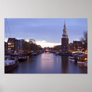 Montelbaan tower in Amsterdam the Netherlands Poster