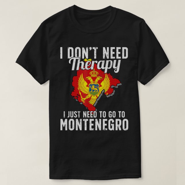 montenegrinische Flagge I Montenegro Flagge I Reis T-Shirt (Design vorne)