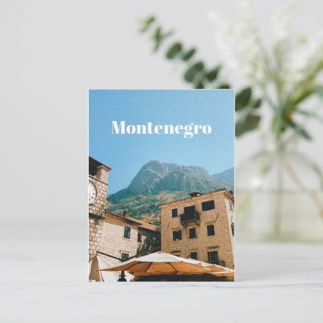 Montenegro Cityscape  Feiertagspostkarte (Stehend Vorderseite)