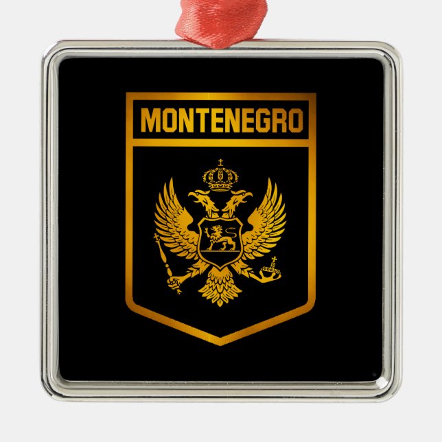 Montenegro Emblem Ornament Aus Metall (Vorne)