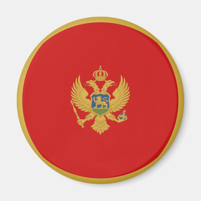 Montenegro Flag Magnet (Vorne)