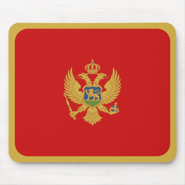 Montenegro Flag Mousepad (Vorne)