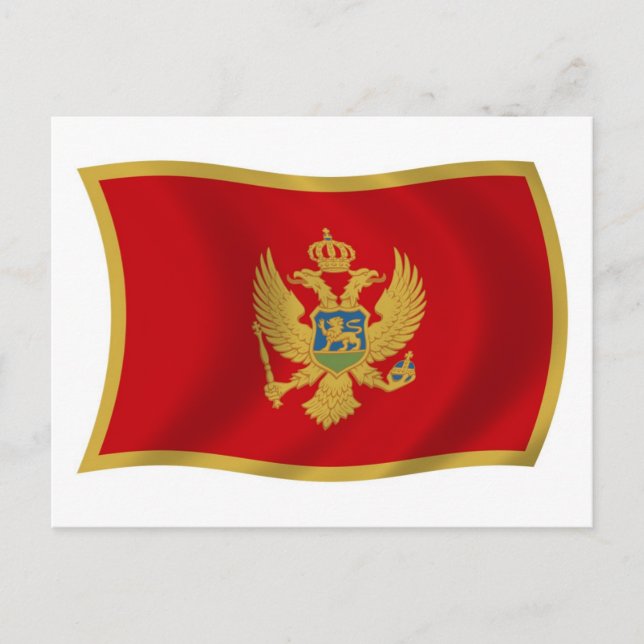 Montenegro Flag Postkarte (Vorderseite)