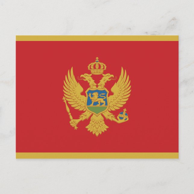 Montenegro Flag Postkarte (Vorderseite)