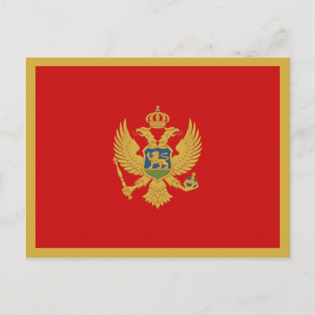 Montenegro Flag Postkarte (Vorderseite)