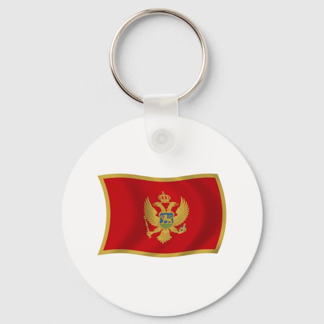Montenegro Flag Schlüsselanhänger (Vorderseite)