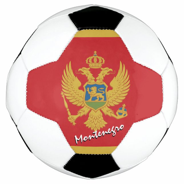 Montenegro Flag / Sport Fußball (Vorderseite)