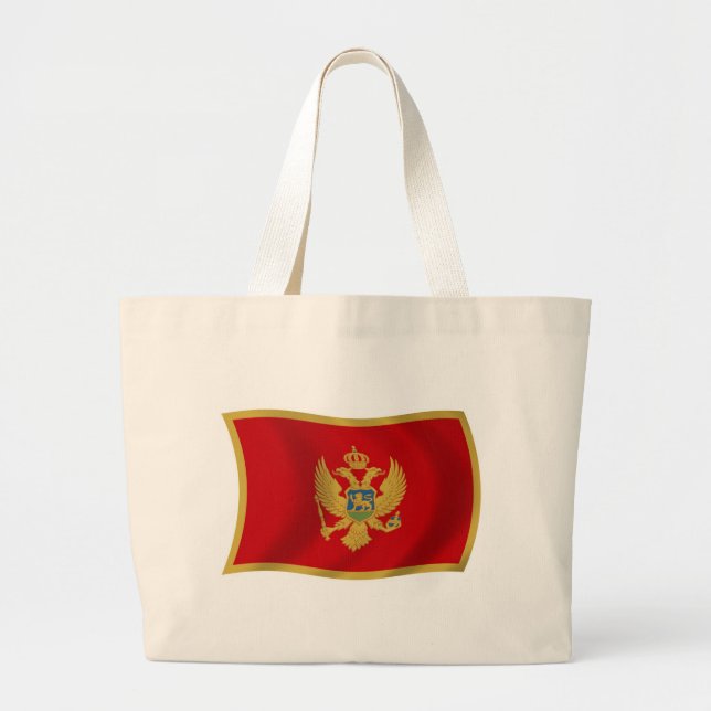 Montenegro Flag Totag Jumbo Stoffbeutel (Vorne)