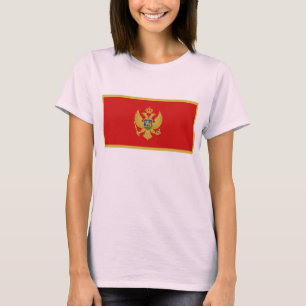 Montenegro Flag x Karte T - Shirt