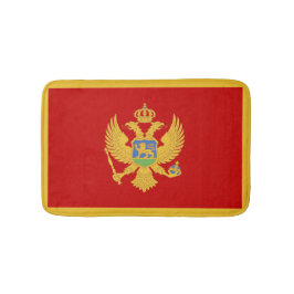 Montenegro-Flagge Badematte