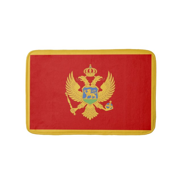 Montenegro-Flagge Badematte (Vorderseite)