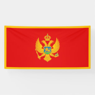 Montenegro-Flagge Banner