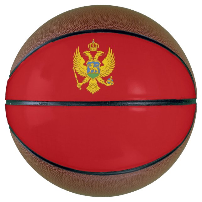 Montenegro-Flagge Basketball (Vorderseite)