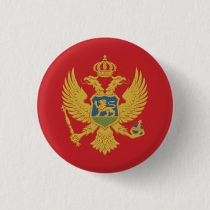 Montenegro-Flagge Button