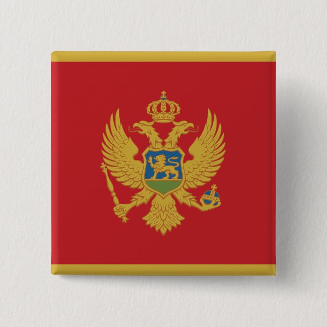 Montenegro-Flagge Button (Vorderseite)