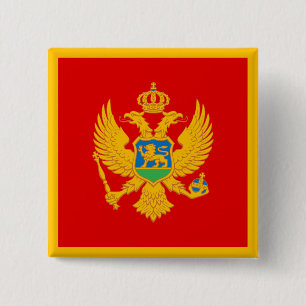 Montenegro-Flagge Button
