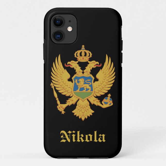 Montenegro-Flagge Case-Mate iPhone Hülle (Rückseite)