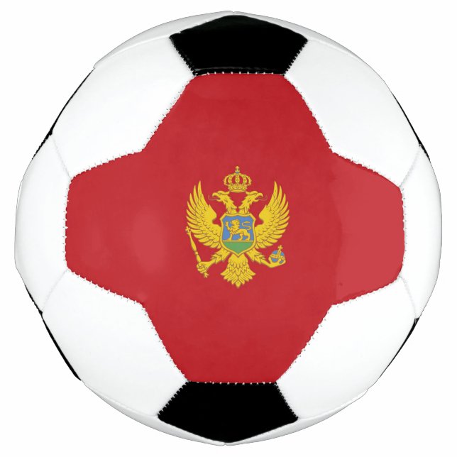 Montenegro-Flagge Fußball (Vorderseite)