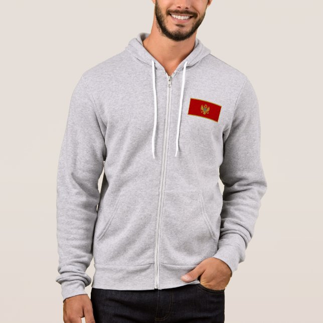 Montenegro-Flagge Hoodie (Vorderseite)