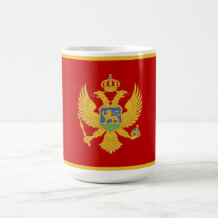 Montenegro-Flagge Kaffeetasse