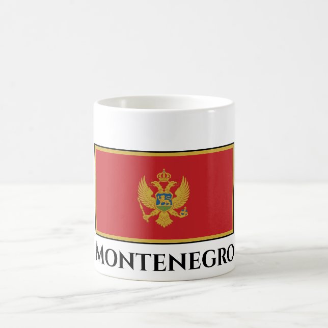 Montenegro-Flagge Kaffeetasse (Mittel)