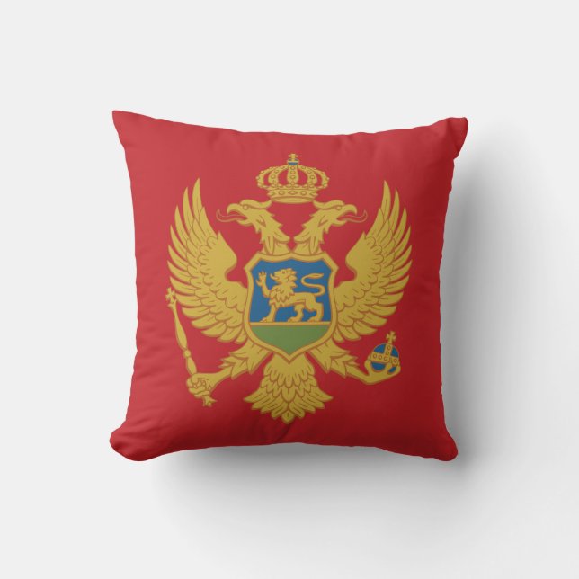 Montenegro-Flagge Kissen (Vorderseite)