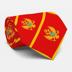 Montenegro-Flagge Krawatte