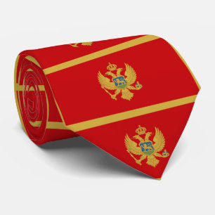 Montenegro-Flagge Krawatte