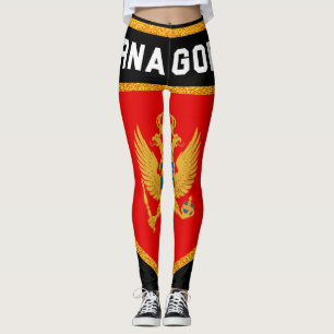 Montenegro-Flagge Leggings