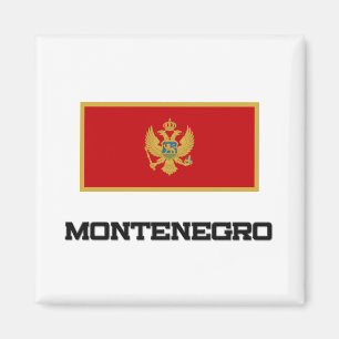 Montenegro-Flagge Magnet