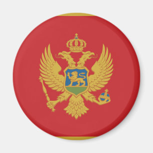 Montenegro-Flagge Magnet