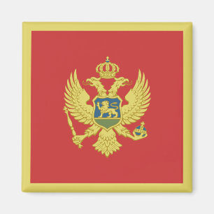 Montenegro-Flagge Magnet