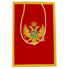Montenegro-Flagge Mittlere Geschenktüte