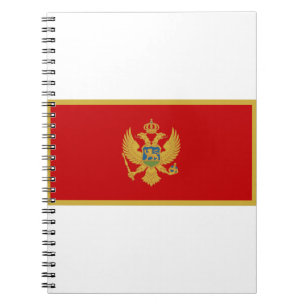 Montenegro-Flagge Notizblock