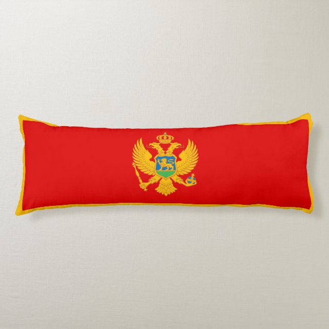 Montenegro-Flagge Seitenschläferkissen (Vorderseite)
