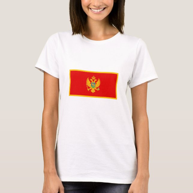 Montenegro-Flagge T-Shirt (Vorderseite)