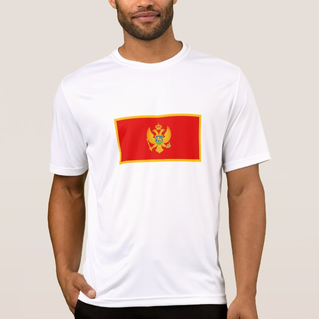 Montenegro-Flagge T-Shirt (Vorderseite)