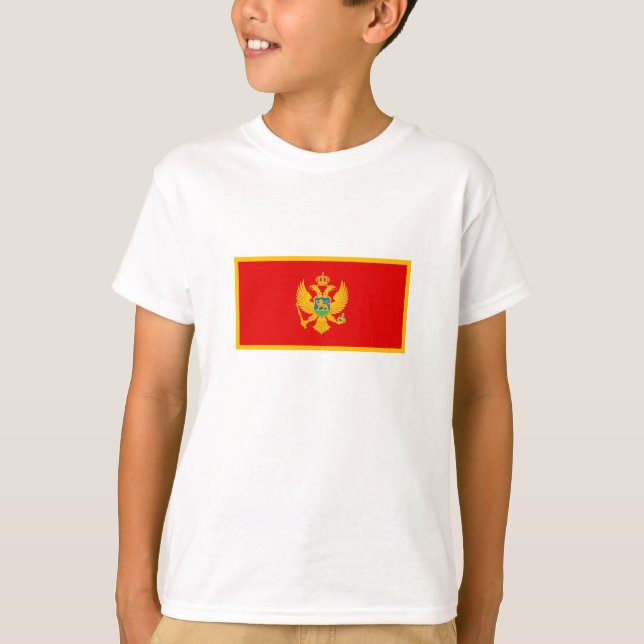 Montenegro-Flagge T-Shirt (Vorderseite)