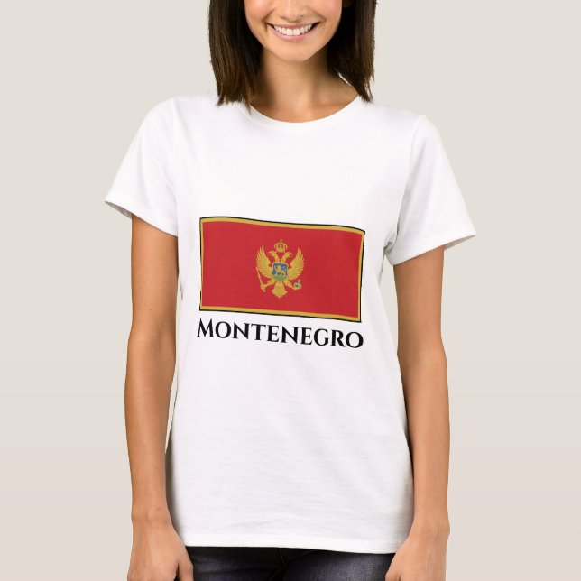 Montenegro-Flagge T-Shirt (Vorderseite)