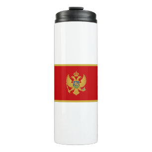 Montenegro-Flagge Thermosbecher