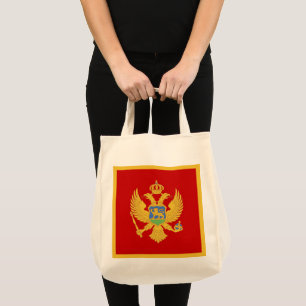 Montenegro-Flagge Tragetasche