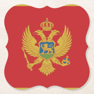 Montenegro-Flagge Untersetzer