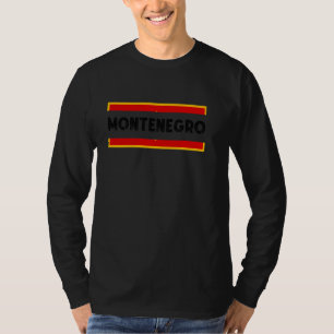 Montenegro-Flagge Vintage montenegrinische Wurzeln T-Shirt