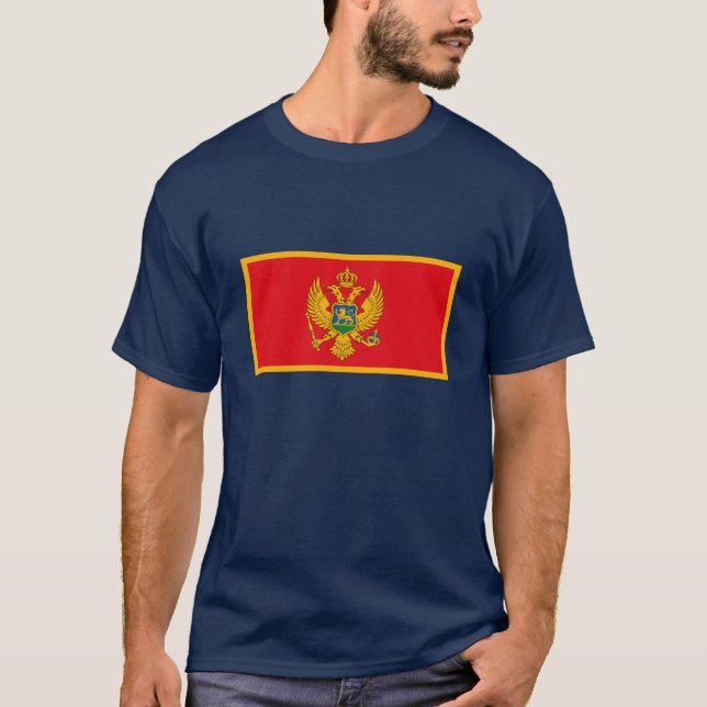 Montenegro-Flaggen-T - Shirt (Vorderseite)