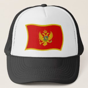 Montenegro-Flaggenmütze Truckerkappe